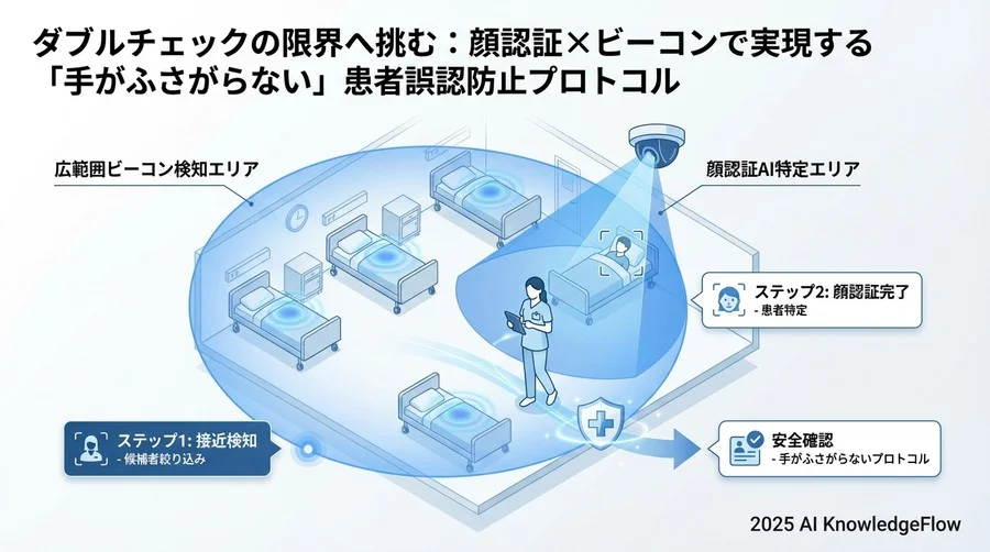 ステップ1：顔認証AIとビーコンの「ハイブリッド検知エリア」を設計する - Section Image