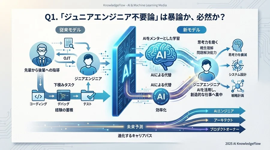 Q1. 「ジュニアエンジニア不要論」は暴論か、必然か？ - Section Image