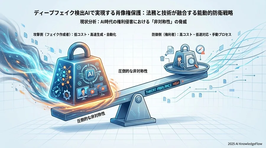 現状分析：AI時代の権利侵害における「非対称性」の脅威 - Section Image