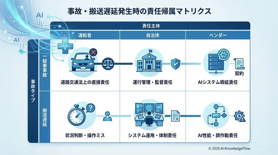 事故・搬送遅延発生時の責任帰属マトリクス - Section Image