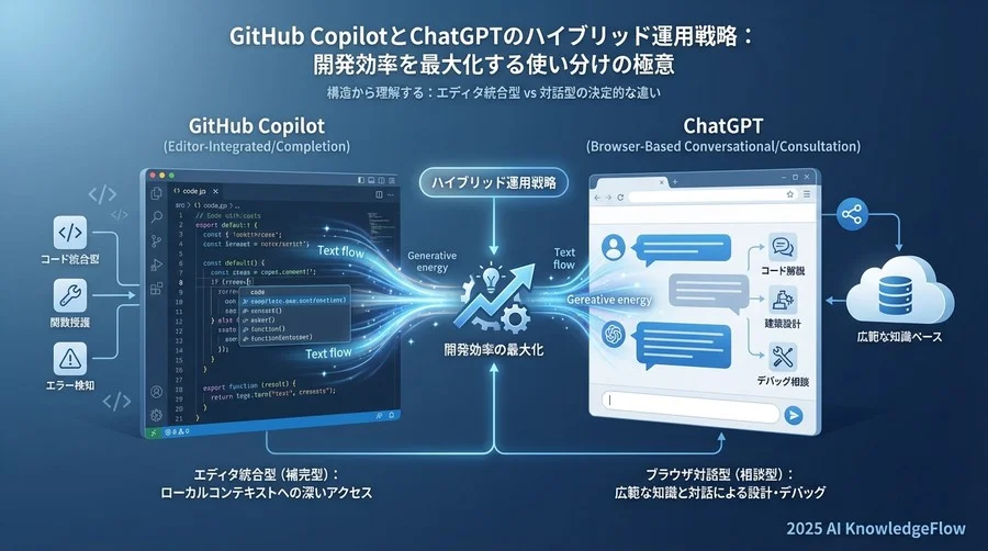 構造から理解する：エディタ統合型 vs 対話型の決定的な違い - Section Image