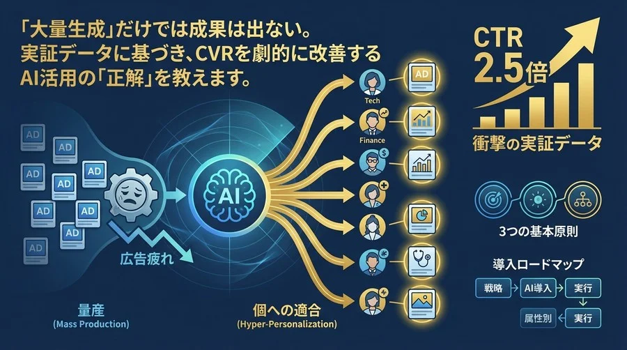実証データが語るCTR2.5倍の衝撃。生成AI×属性別ハイパーパーソナライズ広告の「正解」と導入手順