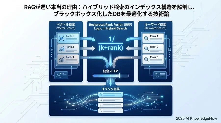 検索実行時のスコアリングと統合ロジック - Section Image