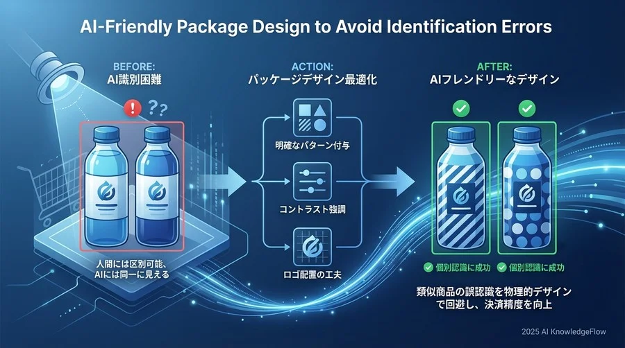 3. 類似商品の「AI的識別困難性」をパッケージデザインで回避する - Section Image